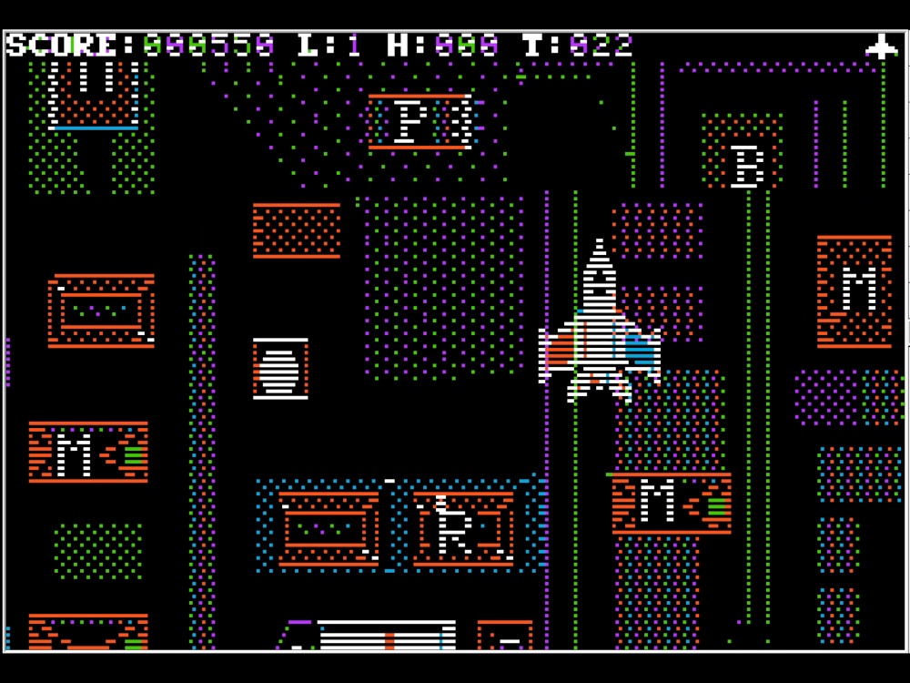 Gameplay of Phantoms Five for Apple II